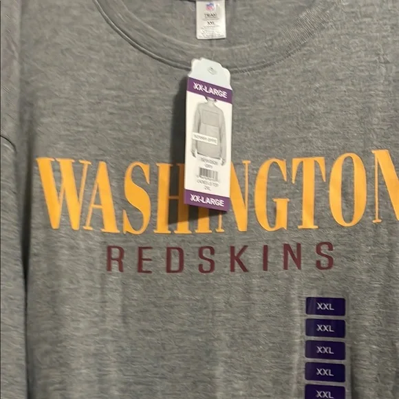 Washington Redskins Gray Long Sleeve Tee - Picture 4 of 6
